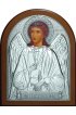 Икона Ангел Хранитель поясной 16*12 см серебряная, лик, арт ГЛБ-054