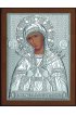 Икона Божья Матерь Семистрельная 21*15 см серебряная, лик, арт ГЛБ-088