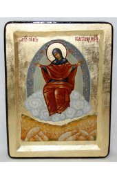 Икона Божья Матерь Спорительница Хлебов золочение (13 х 17 см), арт IDR-068