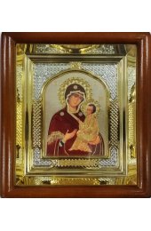 Икона Божьей Матери Тихвинская (17,5 х 19,5 см), арт IDR-458