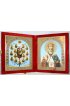 Икона-складень Древо Богородицы и Николай Чудотворец (10*12 см), арт IDR-330