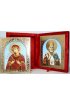 Икона-складень Божья Матерь Семистрельная и Николай Чудотворец (10*12 см), арт IDR-387