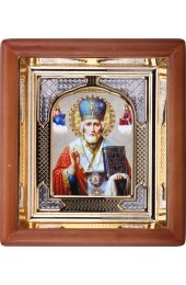 Икона Николай Чудотворец (17,5 х 19,5 см), арт IDR-444