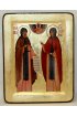 Икона Петр и Феврония Муромские золочение, арт IDR-210