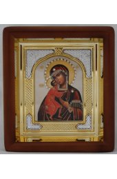 Икона Божьей Матери Феодоровская (16,5 х 19,5 см), арт IDR-163