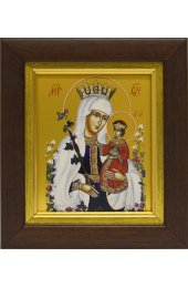 Икона Божья Матерь Неувядаемый Цвет, арт вк-268