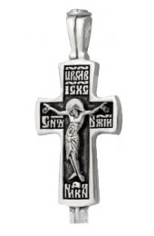 Крест мощевик серебряный, арт прК-771