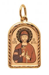 Подвеска золотая Игорь, арт прП-248