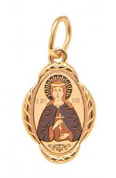 Подвеска золотая Иулия ( Юлия), арт прП-106