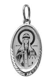 Нательная иконка Ольга Святая, арт прП-1294