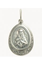 Нательная иконка Варвара Святая, арт прП-1167