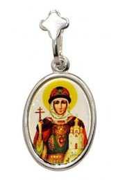 Нательная иконка Ольга Святая, арт прП-1295