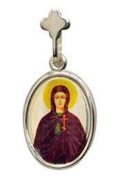 Нательная иконка Иулия Святая, арт прП-1259
