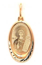 Подвеска Дария серебро с позолотой, арт прП-1424