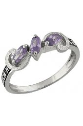 Кольцо Спаси и сохрани серебряное, арт прКл-135